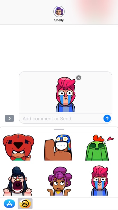 Emoticono animado Brawl Stars iPhone Capturas de pantalla