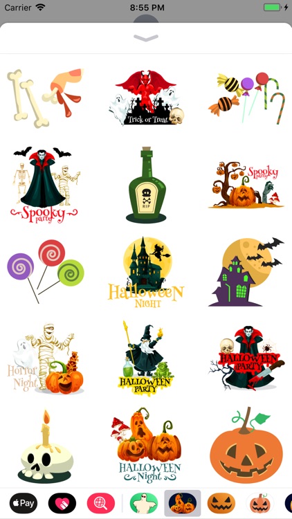 Horror Happy Halloween Sticker