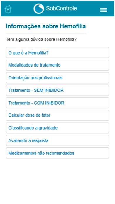 SobControle Hemofilia screenshot 2