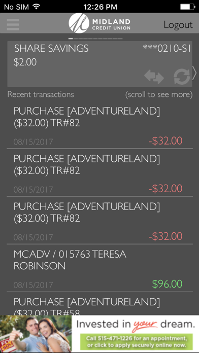 How to cancel & delete Midland CU from iphone & ipad 2