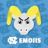 UNC Tar Heels Emojis delete, cancel