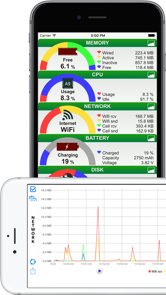 #1. System Status Lite - (iOS) 由: Kenichi Yoshikawa