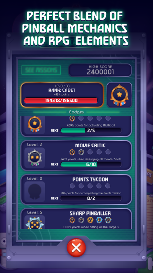 #5. Pinball Cadet (iOS) 由: FarSight Studios