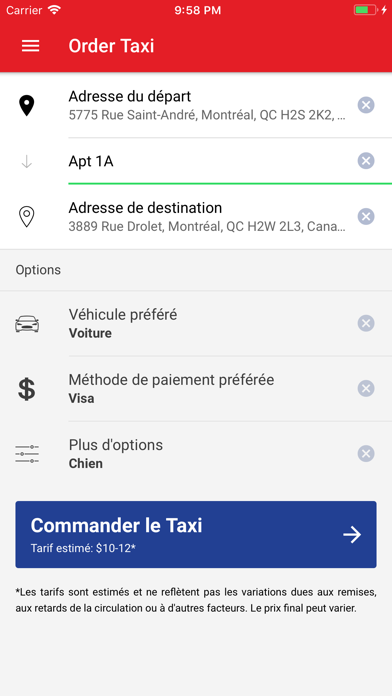 Champlain Taxi screenshot 2
