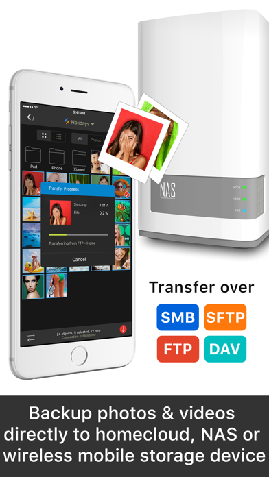 PhotoSync - wirelessly transfers your photos and videos Screenshot 3