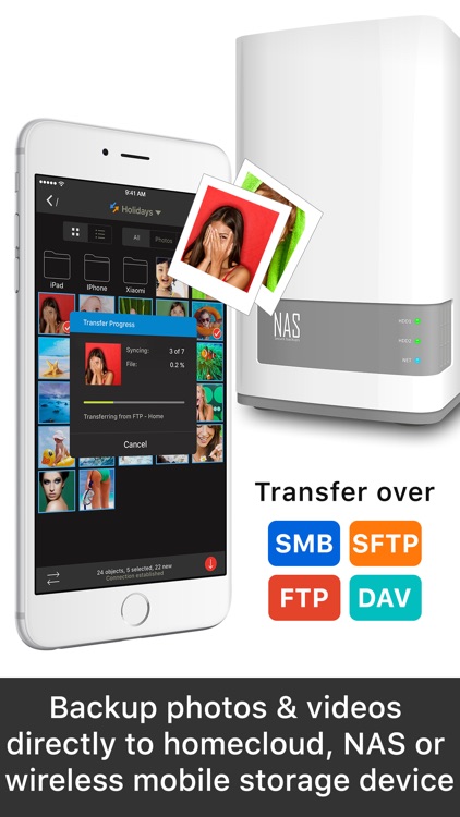 PhotoSync – transfer photos