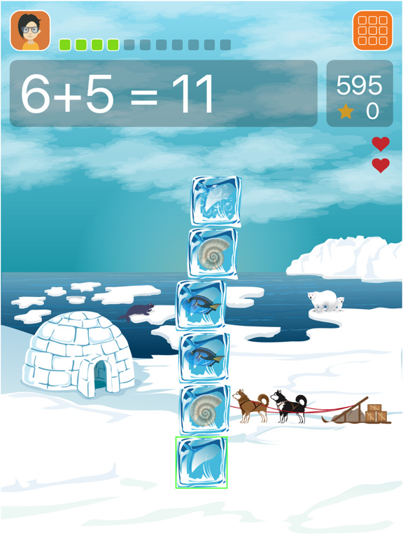 Screenshot #1 for Box Drop Math Addition Game