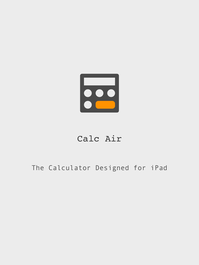 Calc Air - iPad計算器(圖1)-速報App