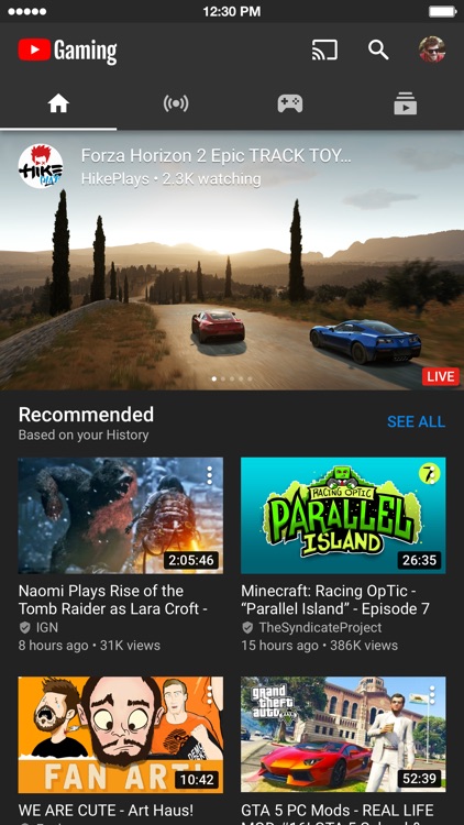 YouTube Gaming screenshot-0
