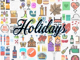 Bring your messages to life and access an amazing collection of Holiday stickers with a single touch