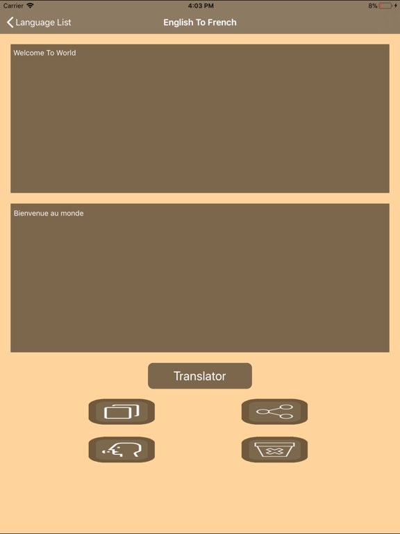 Every Language Translator iPad screenshot