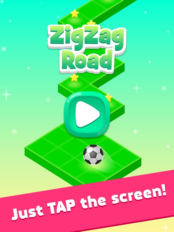 Zig Zag Road - funny ball game
