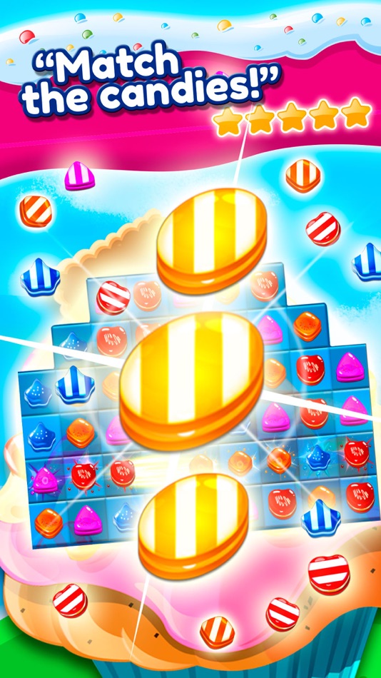 #5. Muffin Factory Match 3: Move and Connect Cakes (iOS) 由: One Up Games Studio