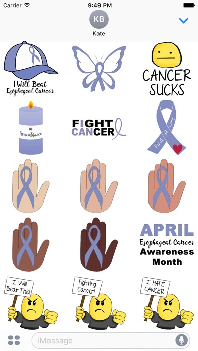 Esophageal Cancer Stickers screenshot 2