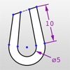 Icon Updraw - create 2D CAD drawings with dimensions