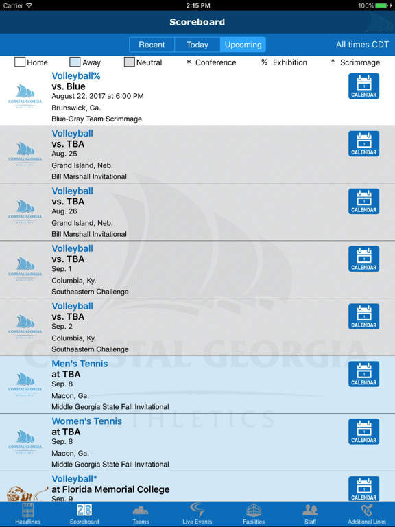 Screenshot #6 pour Coastal Georgia Athletics