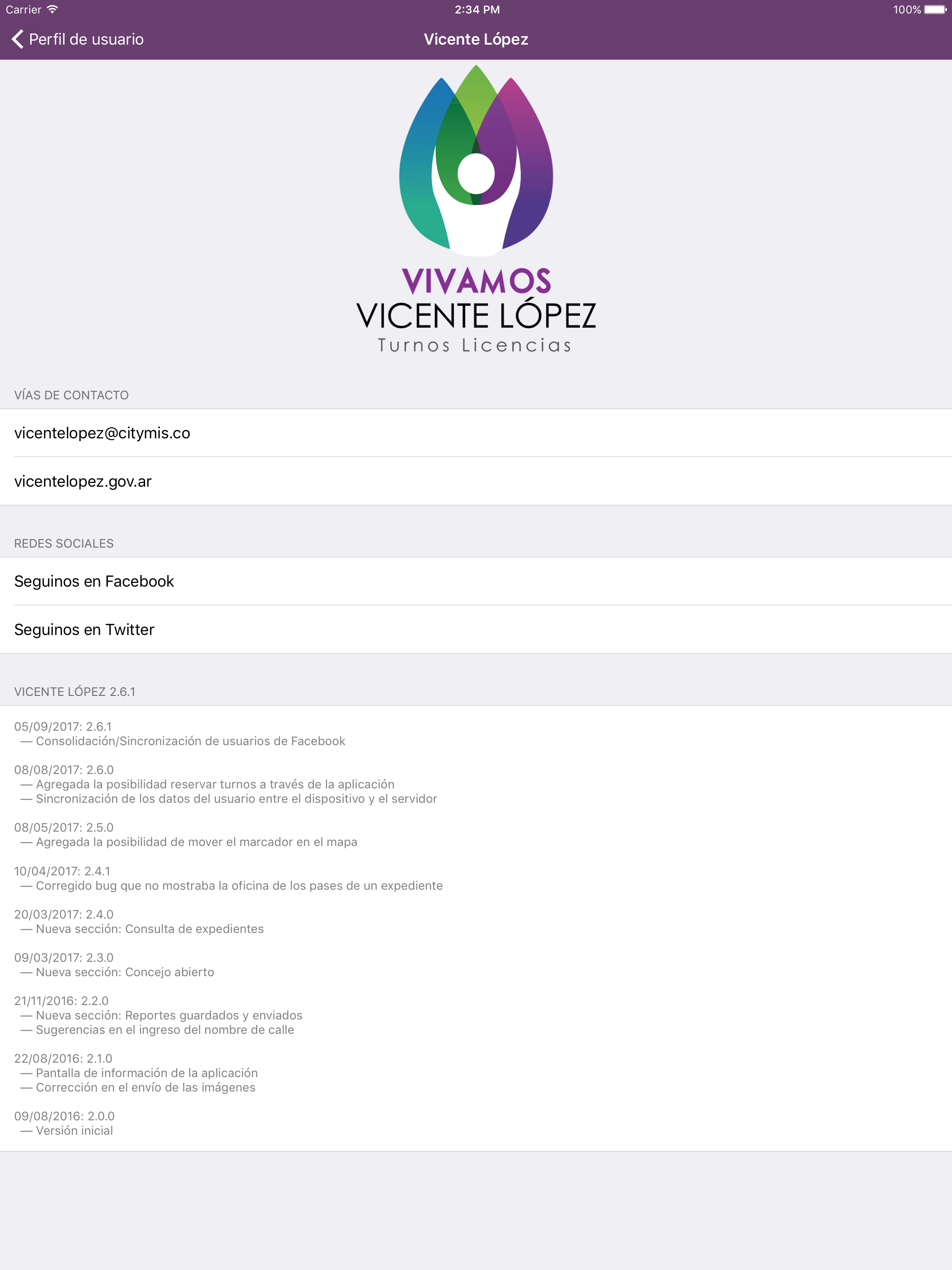 Vicente López Turnos Licencias