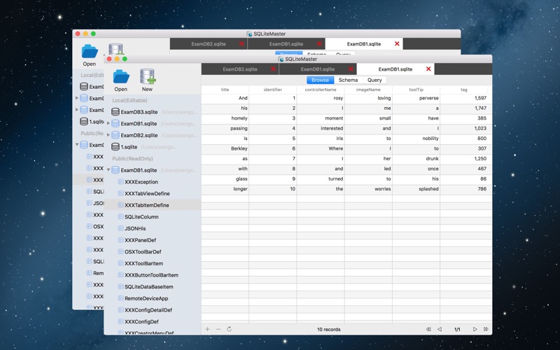 Screenshot #3 pour SQLiteMaster
