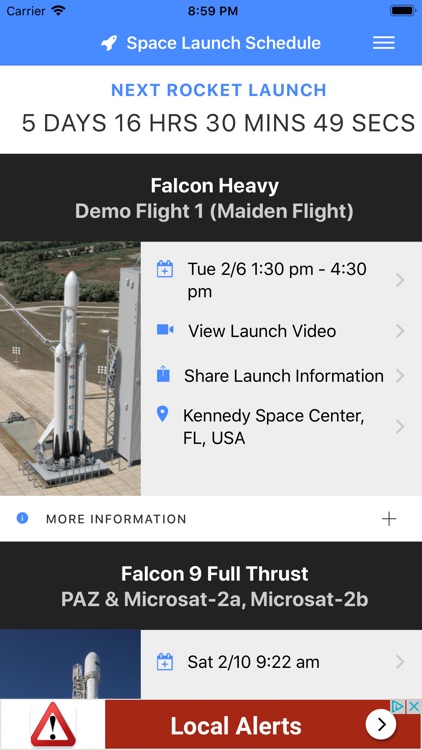 Space Launch Schedule