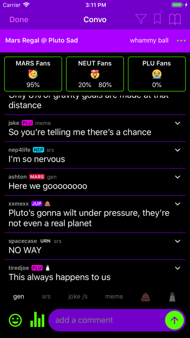 Gravitate: Chat screenshot 2
