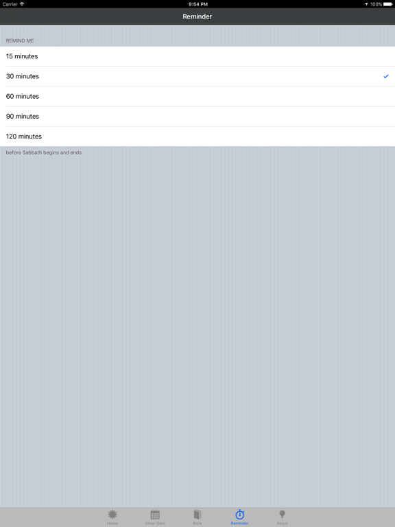 Screenshot #6 pour The Sabbath App