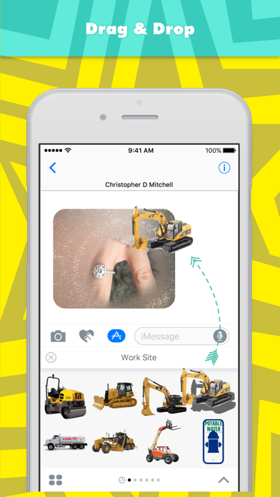 Work Site stickers iPhone screenshot 3 - Stickers app