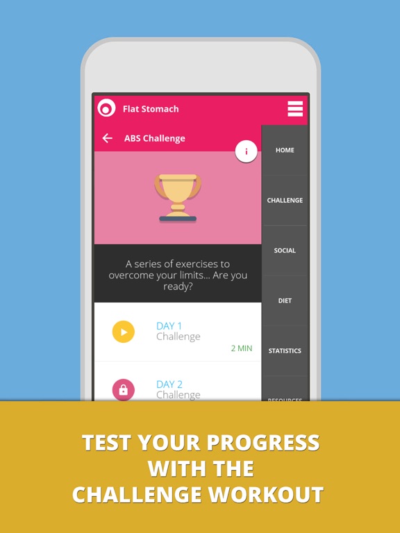 Flat Stomach Workouts Lumowell iPad screenshot 4 - Health & Fitness app
