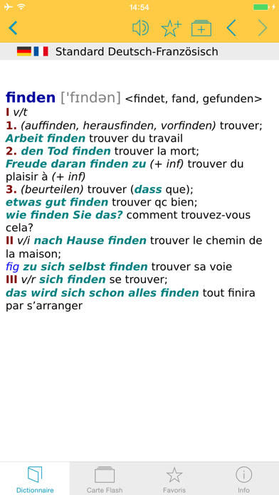 Screenshot #1 pour Allemand Dictionnaire Grand