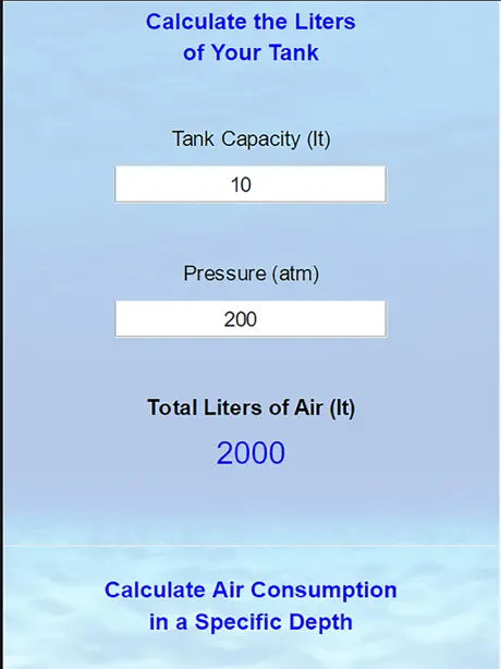 Oxygen Cylinder Autonomy Calc