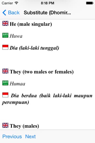 iLearnArabic English Indonesia screenshot 3