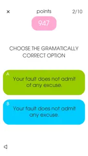 my english grammar test! iphone screenshot 1