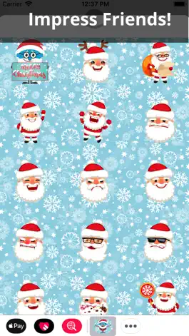 Game screenshot HoHo Emojis - Santa Stickers apk