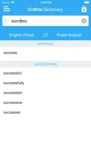 collins polish dictionary iphone screenshot 1