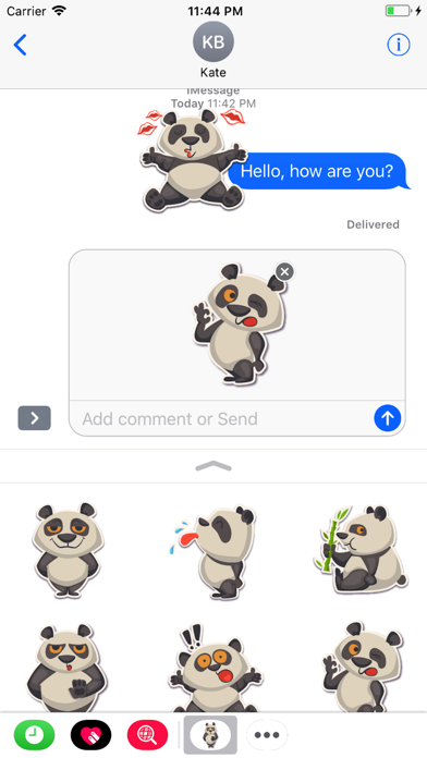 Screenshot #1 pour Panda - Stickers for iMessage.