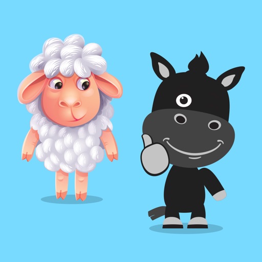 Lamb & Black Horse Stickers icon