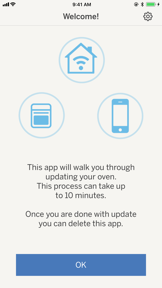 Oven Update App screenshot