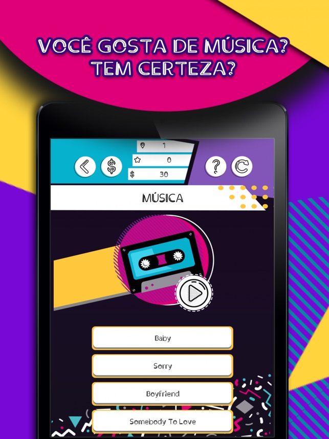 Jogo com música! na App Store