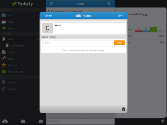 Screenshot #5 pour Todo.ly