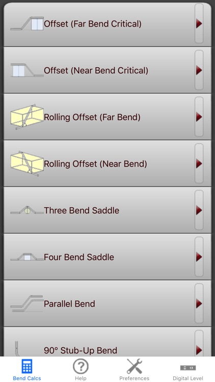 Conduit Bender Elite - Calculator for Electricians