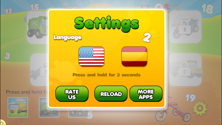 Learn Trucks Diggers Numbers