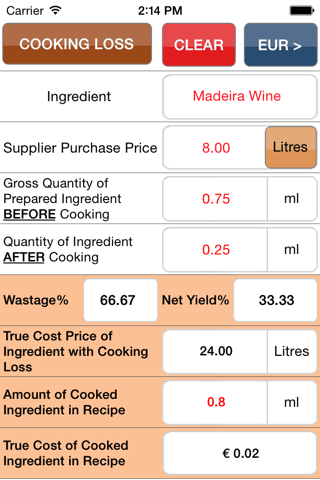 Yield costing (made simple) screenshot 2