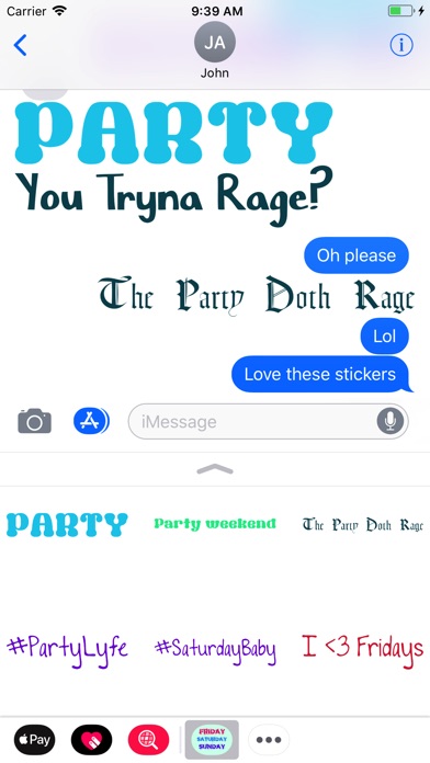 Weekend Party Stickers screenshot 2