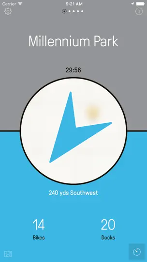 Скриншот Chicago Bikes — A One-Tap Divvy Bike App на iPhone 5