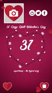 countdown to valentine's day iphone screenshot 1