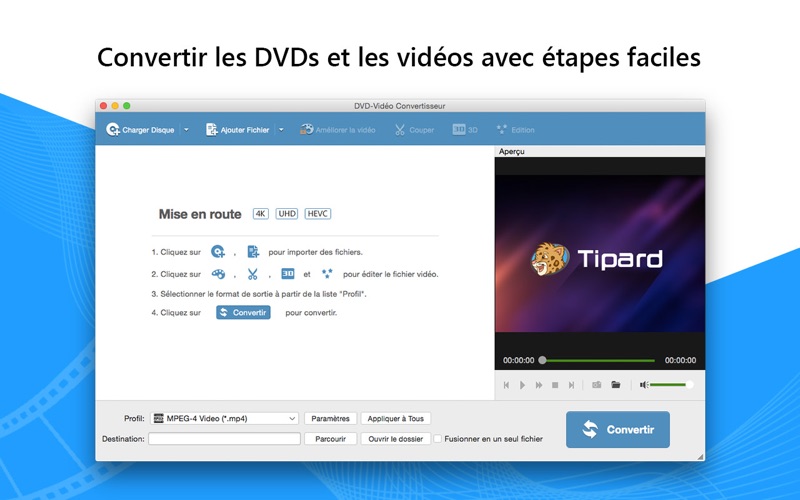Screenshot #1 pour DVD-Vidéo Convertisseur