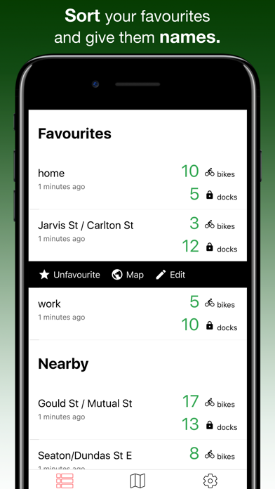 Screenshot #1 pour Cycle Now: world wide bike sharing companion