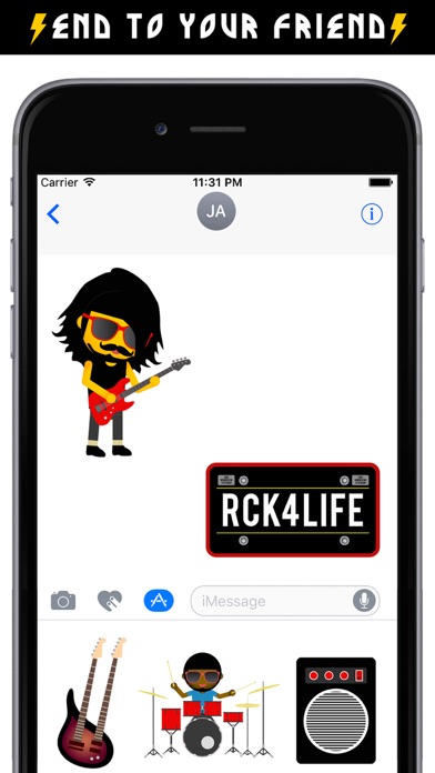 Rock Music Emoji App screenshot 2