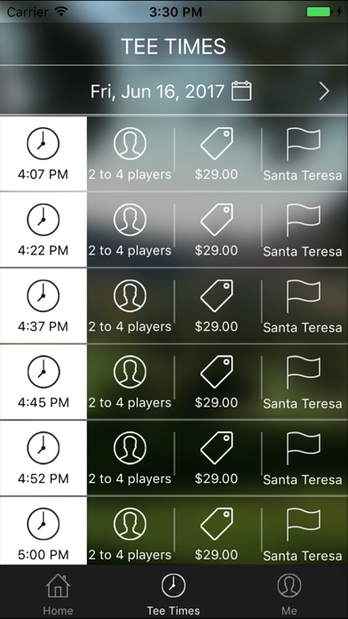 Screenshot #3 pour Santa Teresa Tee Times