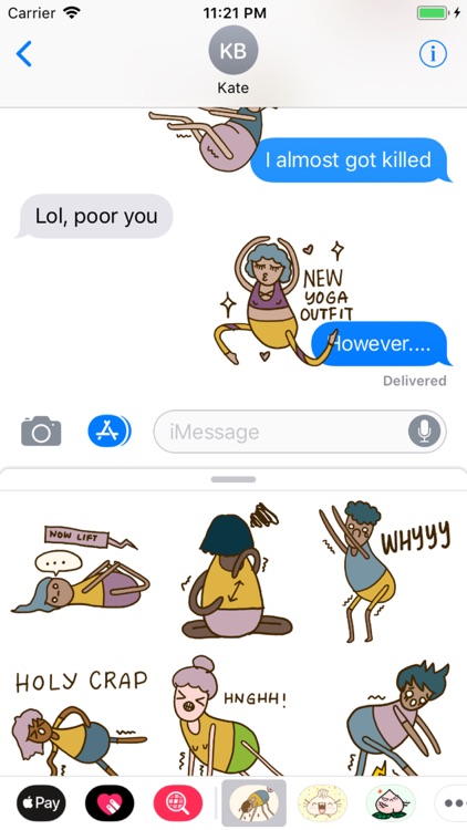Yoga Yogi Moji screenshot-4