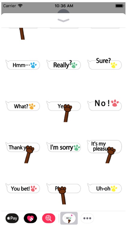 Animal hand 2 Stickers